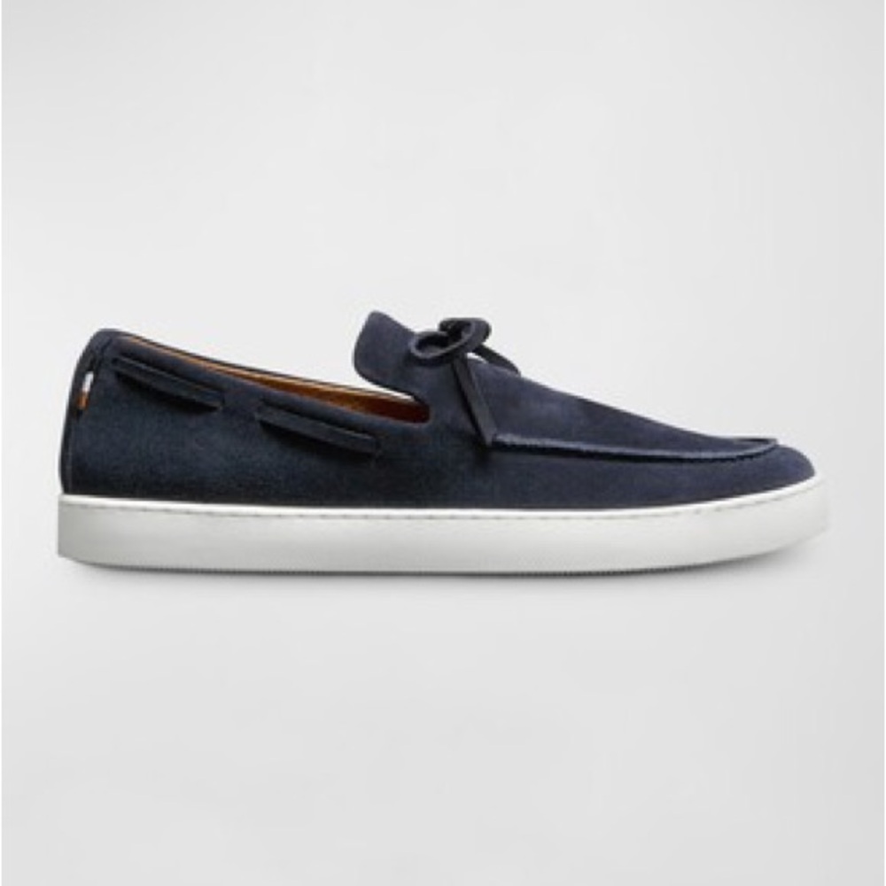 Allen Edmonds Navy Suede Loafer Sneakers size 9.5